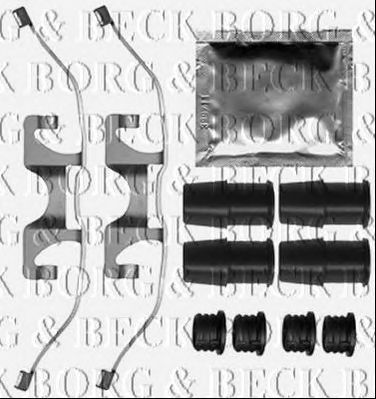 BORG & BECK bbk1528 -  Комплектующие, колодки дискового тормоза